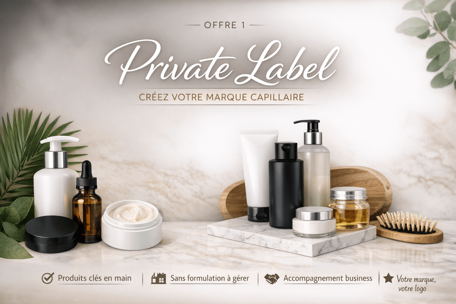 PRIVATE LABEL Lancer sa marque capillaire avec des produits prêts à être commercialisés