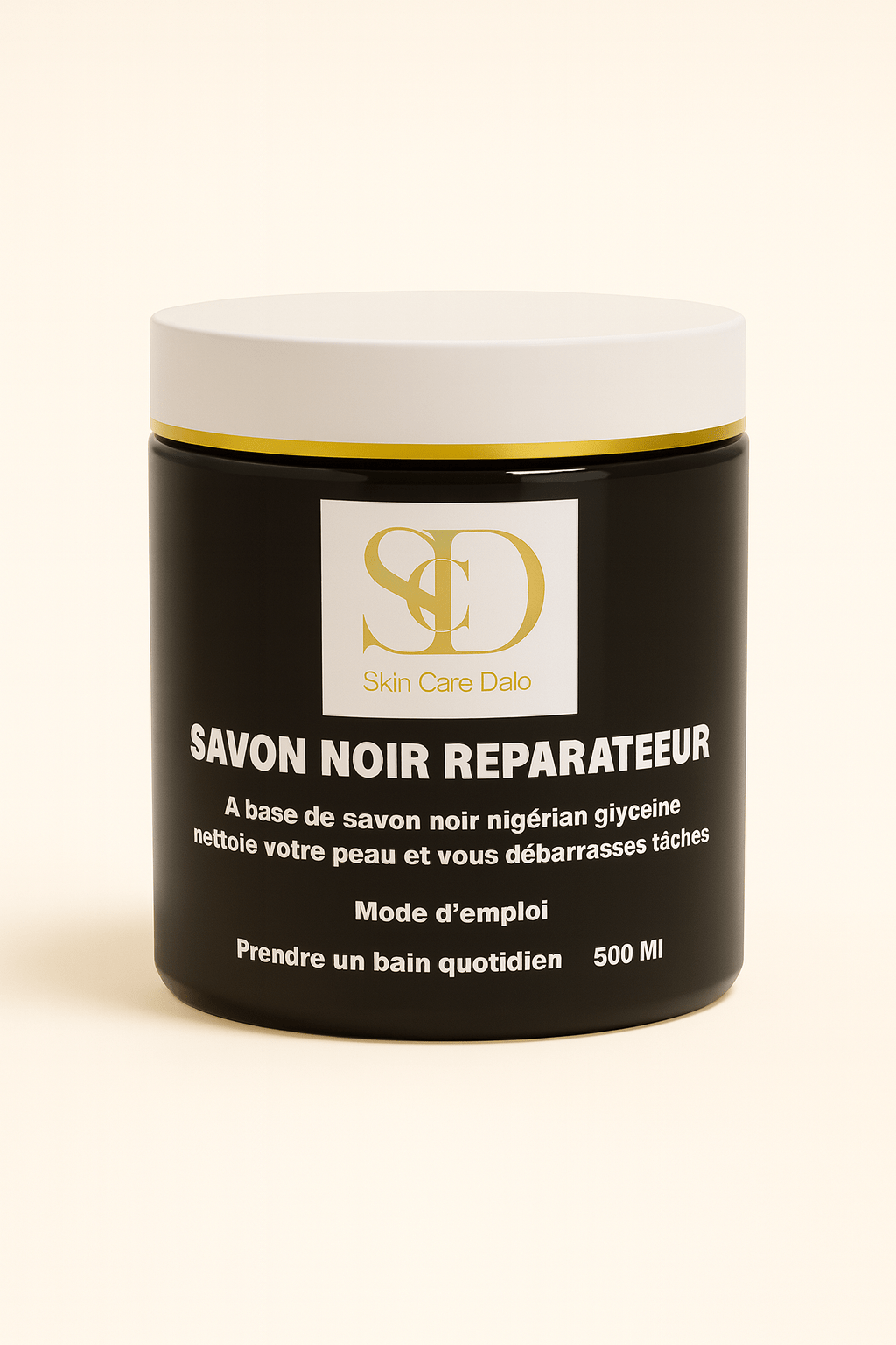 Savon de Corps Noir Réparateur – Pureté & Éclat Naturel