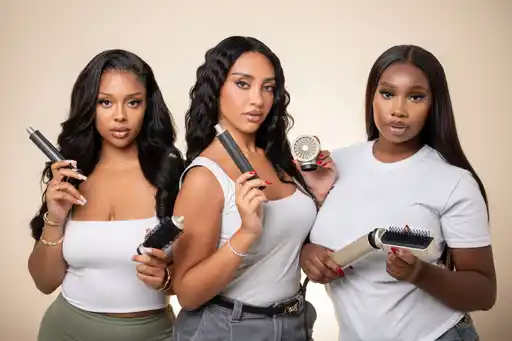 DARYON Lisseur professionnel 6-en1 Séchage, Lissage, Boucles Et Volume en Un seul appareil