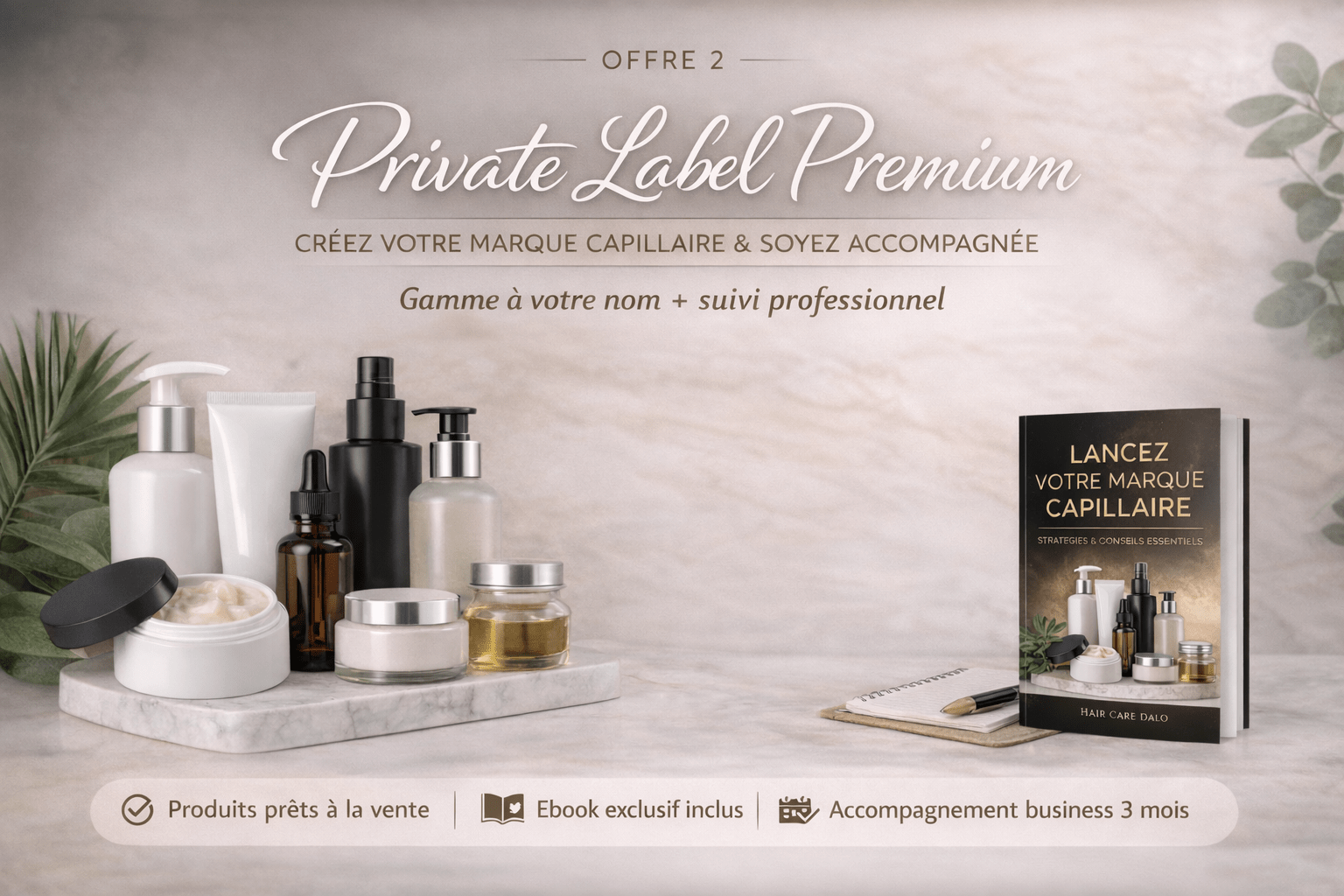 PRIVATE LABEL PREMIUM - Création de marque + accompagnement business