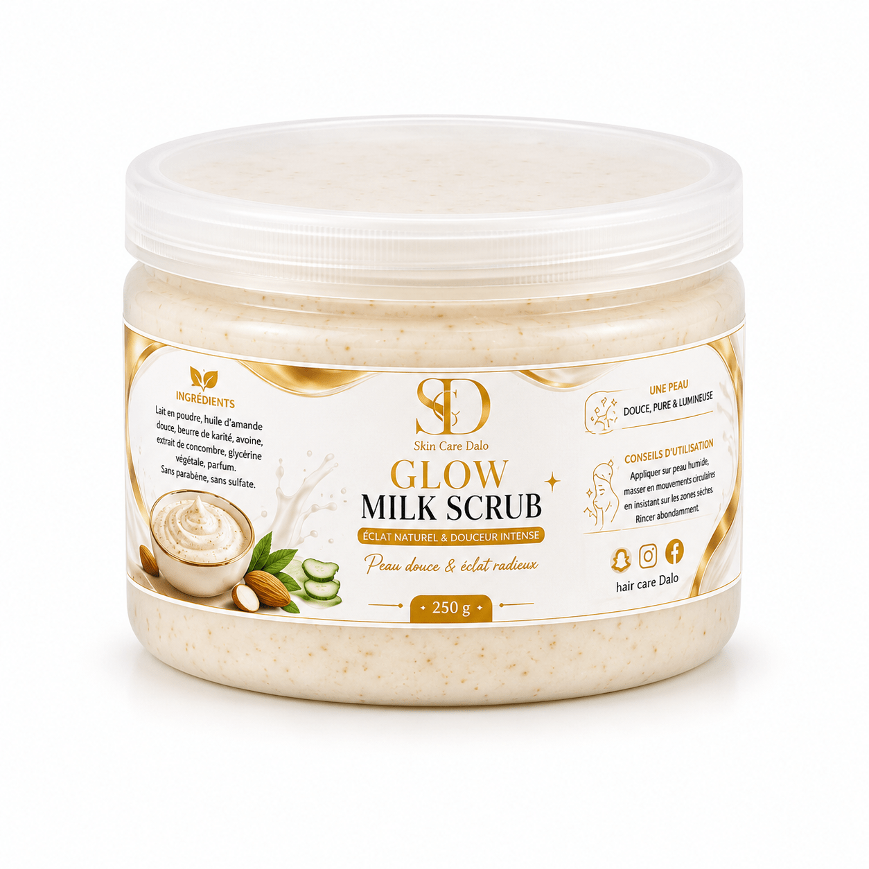 Glow Milk Scrub – Gommage Corps au Lait