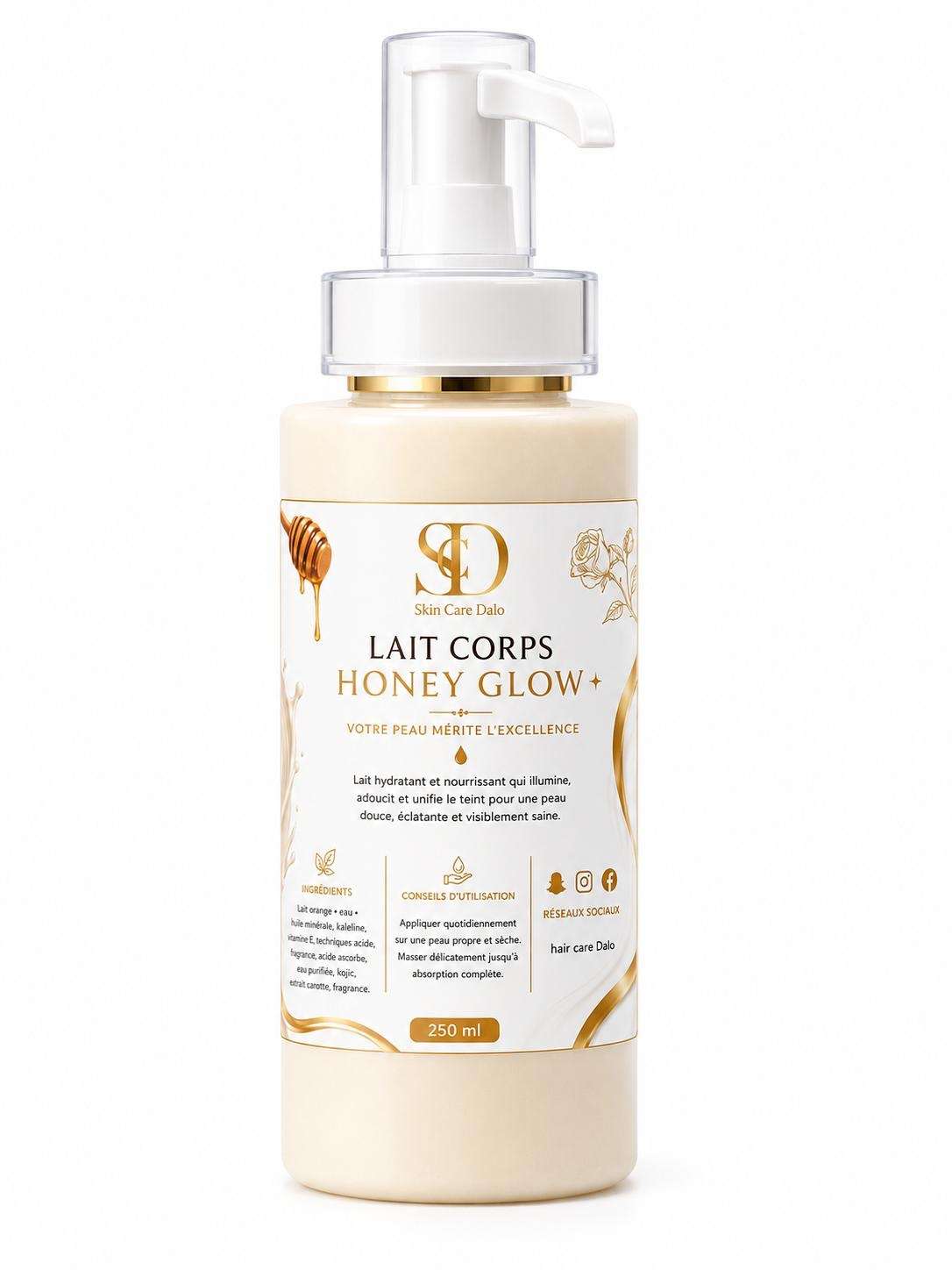Lait de corps honey glow