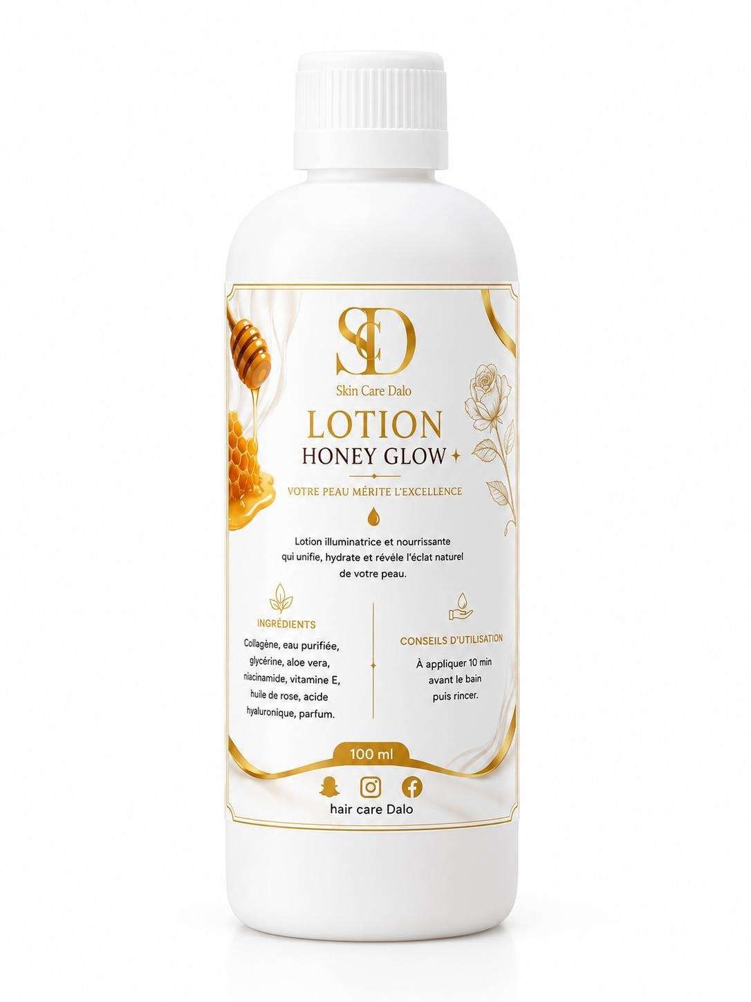 Lotion de visage honey glow